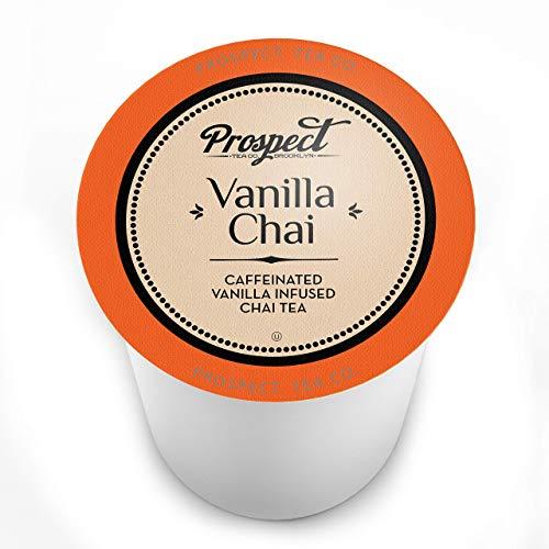 Prospect Tea Co. Prospect Tea Co. Caffeinated Vanilla Chai Tea Pods Compatible with K Cup Brewers Including 2.0, 40 Count