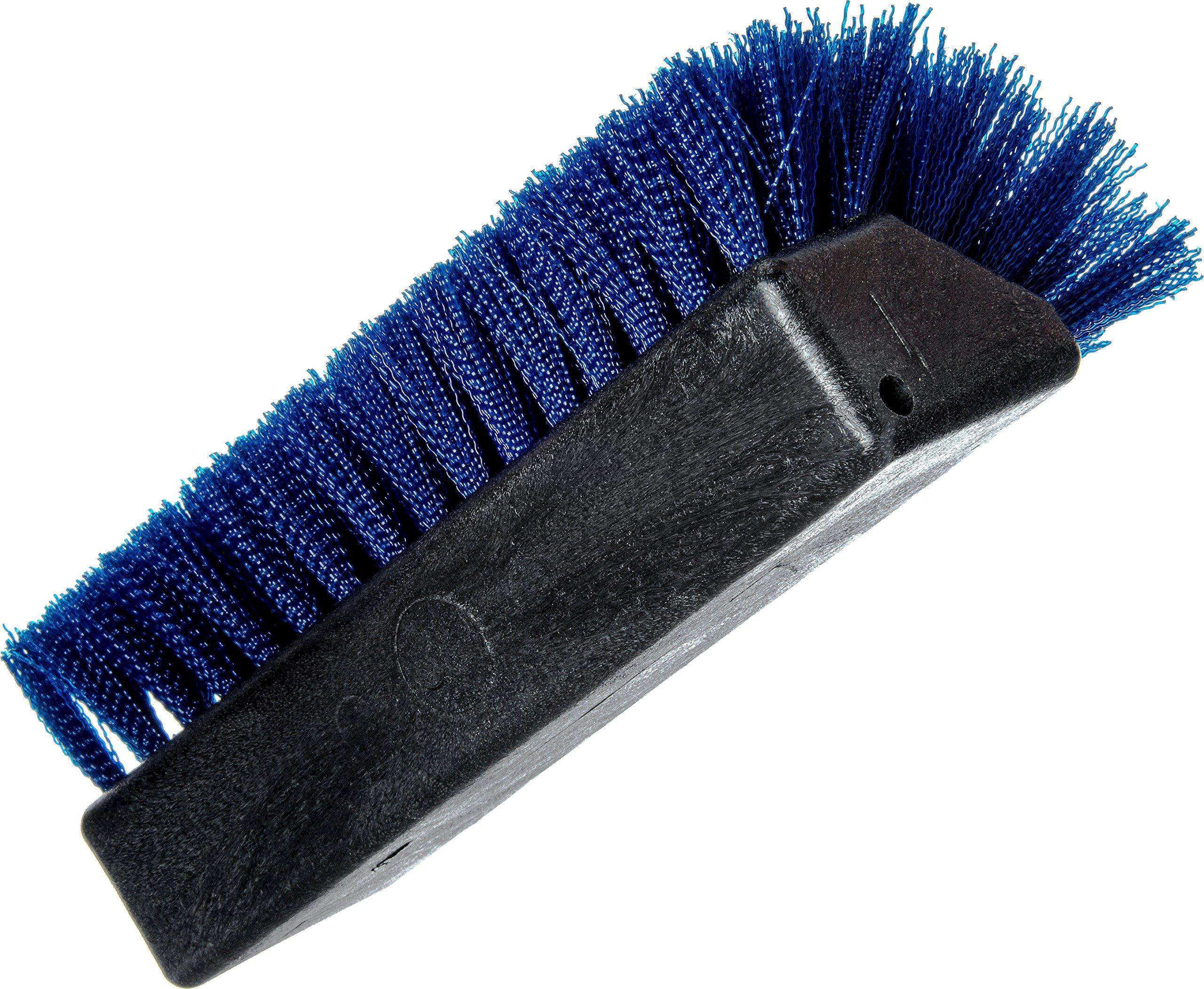 Carlisle FoodService Products SPARTA 4042514 Spectrum Plastic Shoe Brush, Boot Brush, Shoe Polish Brush With Non-Absorbent For Cleaning, 10 Inches, Blue, (Pack of 12)