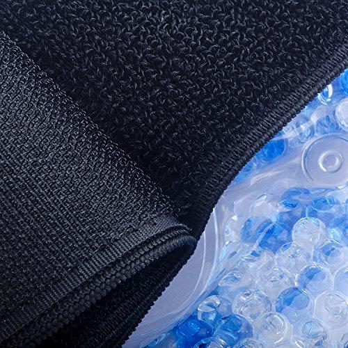 Ikisdo Care Therapy Wrap Reusable Hot & Cold Gel Beads Best Ice Pack with Elastic Adjustable Strap for Knee - Joint & Muscle Pain Relief for Runner, Athletes