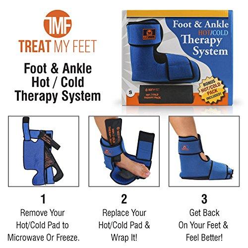 Foot & Ankle Pain Relief Hot/Cold Therapy System Foot Ice Pack Wrap