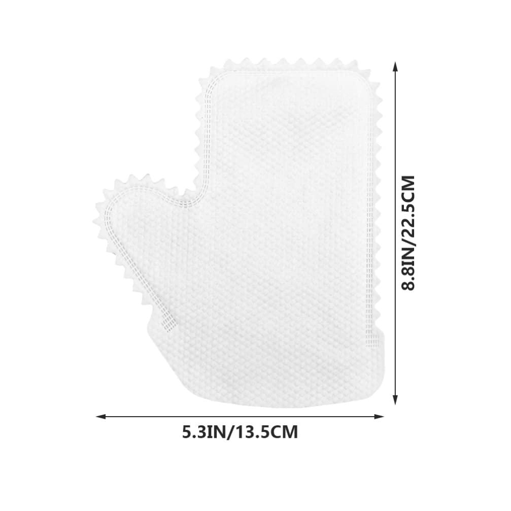 HEMOTON HEMOTON 10pcs Disposable Dust Removal Glove Microfiber Dusting Cloths Glove Non- Woven Cleaning Gloves Washing Paper Towels