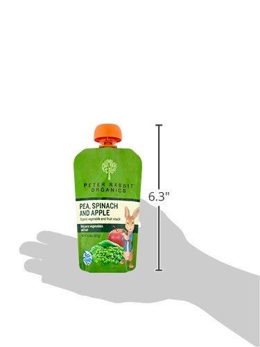 Pumpkin Tree Pumpkin Tree Peter Rabbit Organics, Pea, Spinach and Apple Puree, 4.4-Ounce Pouches (Pack of 10)