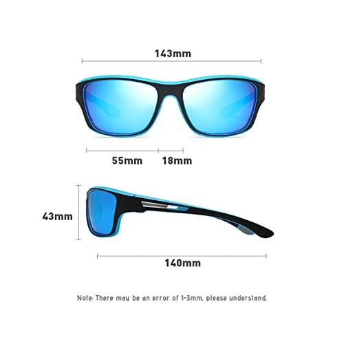 willochra willochra Full lens Polarized Reading Sunglasses for Men Driving Running Sports Reader Square UV Protection Style Unisex (blue black, 3.25, multiplier_x)