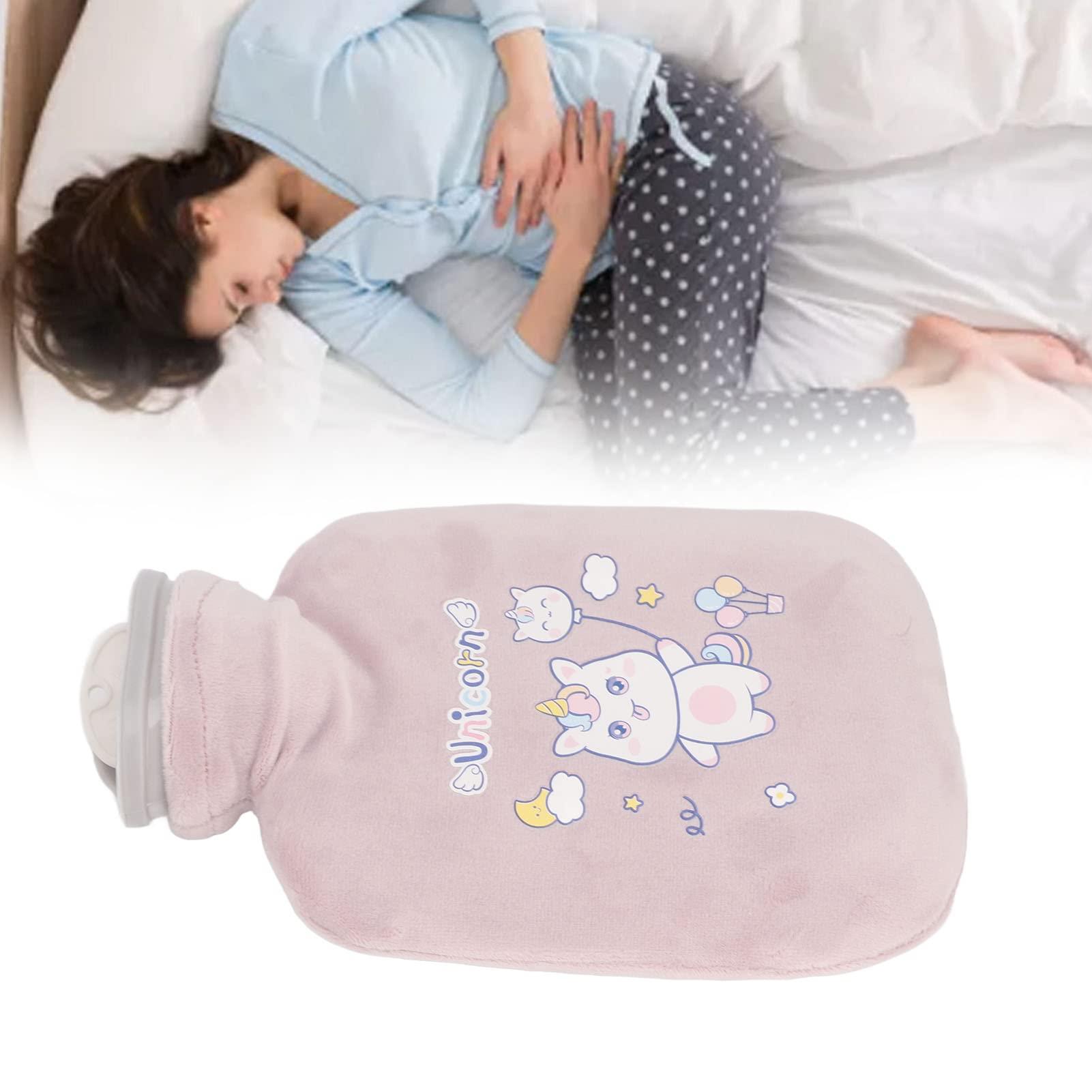 FILFEEL 500ML Hot Water Bottle, Hot Water Bag for Pain Relief Menstrual Cramps, Hot Cold Compress, Hand Feet Warmer, Hot Water Bottle with Soft Cover ()