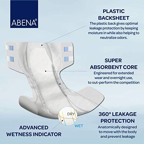 Abena Abena Abri-Form Comfort Plastic-Backed Briefs, Level 4, (Medium To Large Sizes) Medium, 14 Count