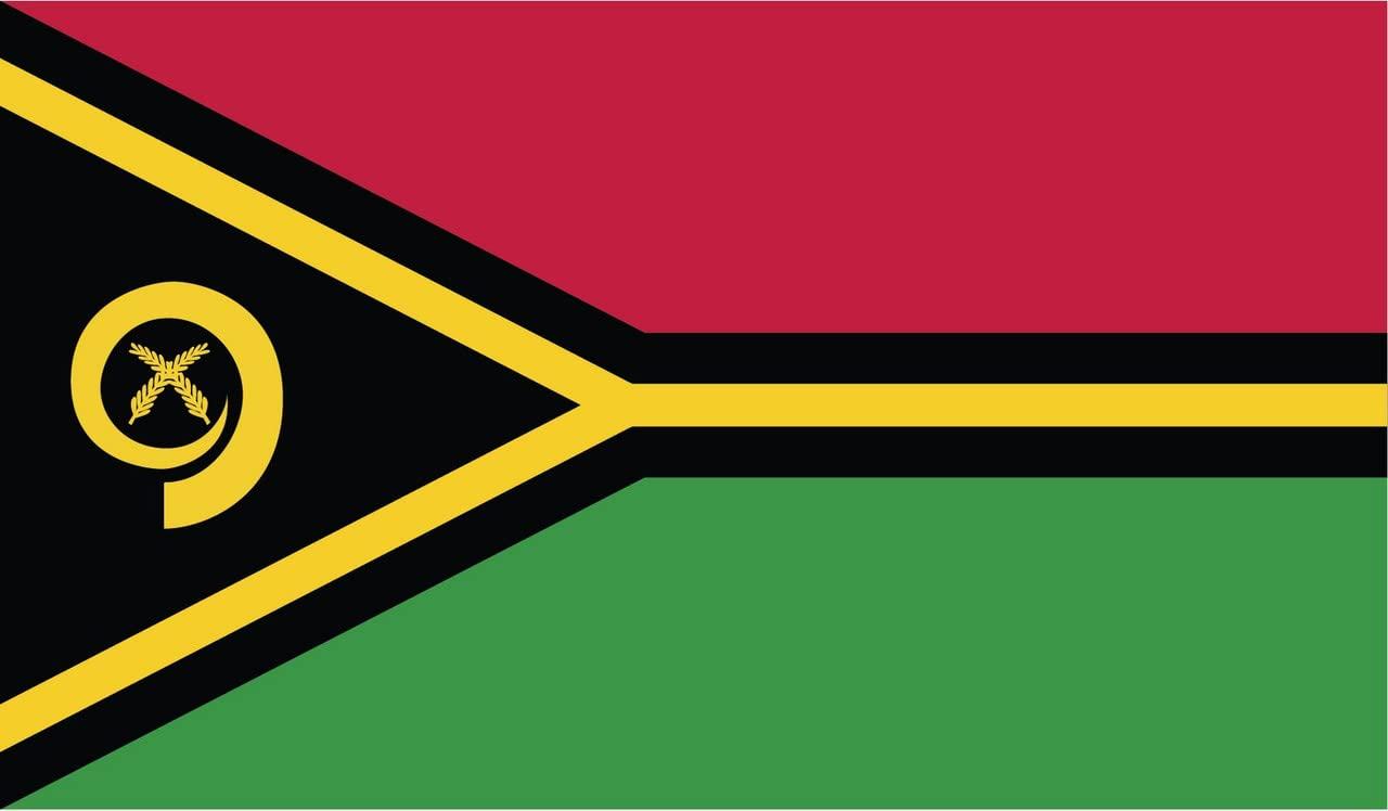 Generic Vanuatu Flag Magnets | 2-Pack | 5-Inches by 3-Inches | Premium Quality Heavy Duty 30MIL Magnetic Prints | MagnetPD565
