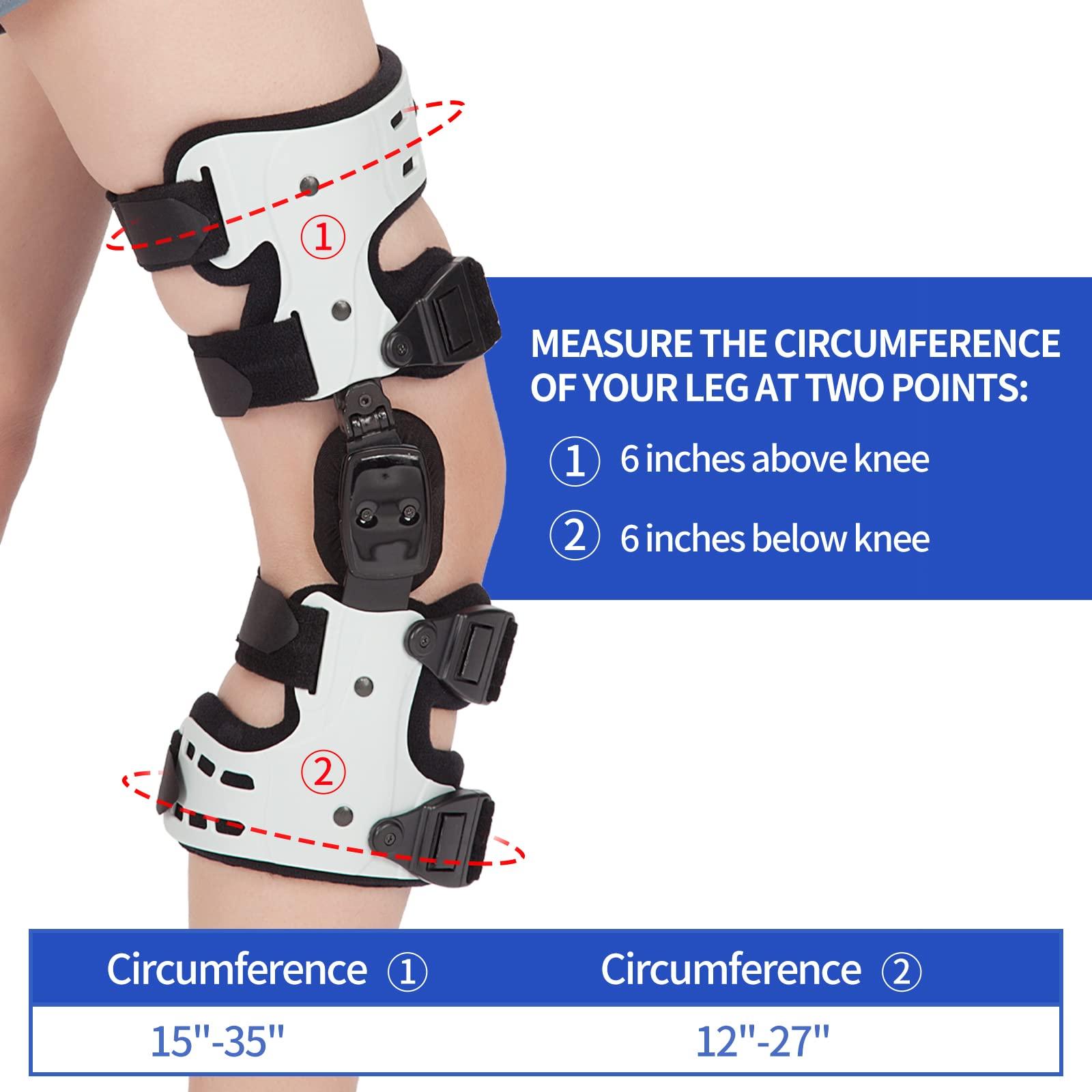 Mathgetin Mathgetin OA Unloader Knee Brace, OA Knee Brace Medial Unloader Knee Support for Osteoarthritis, Arthritis Pain, Avascular Necrosis, Bone on Bone Knee Joint Pain and Degeneration