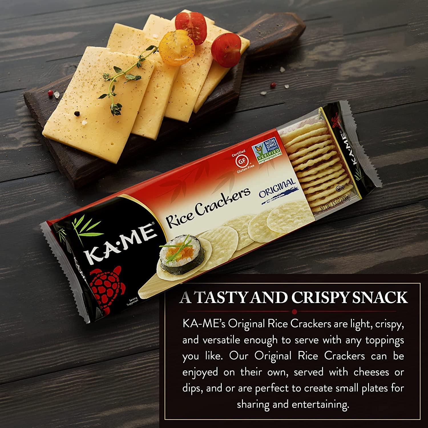 KA-ME Ka Me, Crackers Plain Rice, 3.5 Ounce