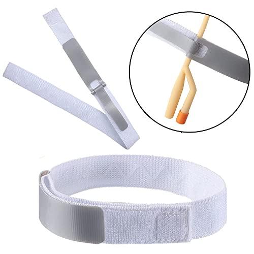 YEYSXSY Catheter Leg Bag Holder Catheter Leg Strap Urinary Drainage Tube Holder Catheter Stabilization Device Anti Slip Anti Irritation Catheter Holder(4 Pcs)