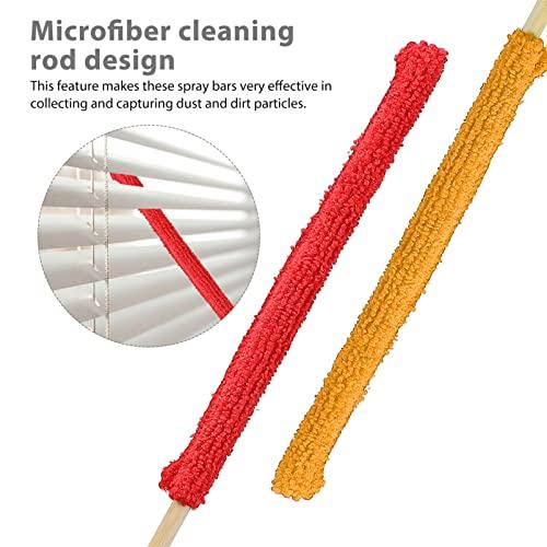 ULTECHNOVO ULTECHNOVO Duster Wands 1 Set Cleaning Brush Cleaning Stick Duster Small Duster Sticks Small Cleaning Brush Blind Duster Tool Detail Stick Mini Duster Window Blinds Plastic Cleaning Wands