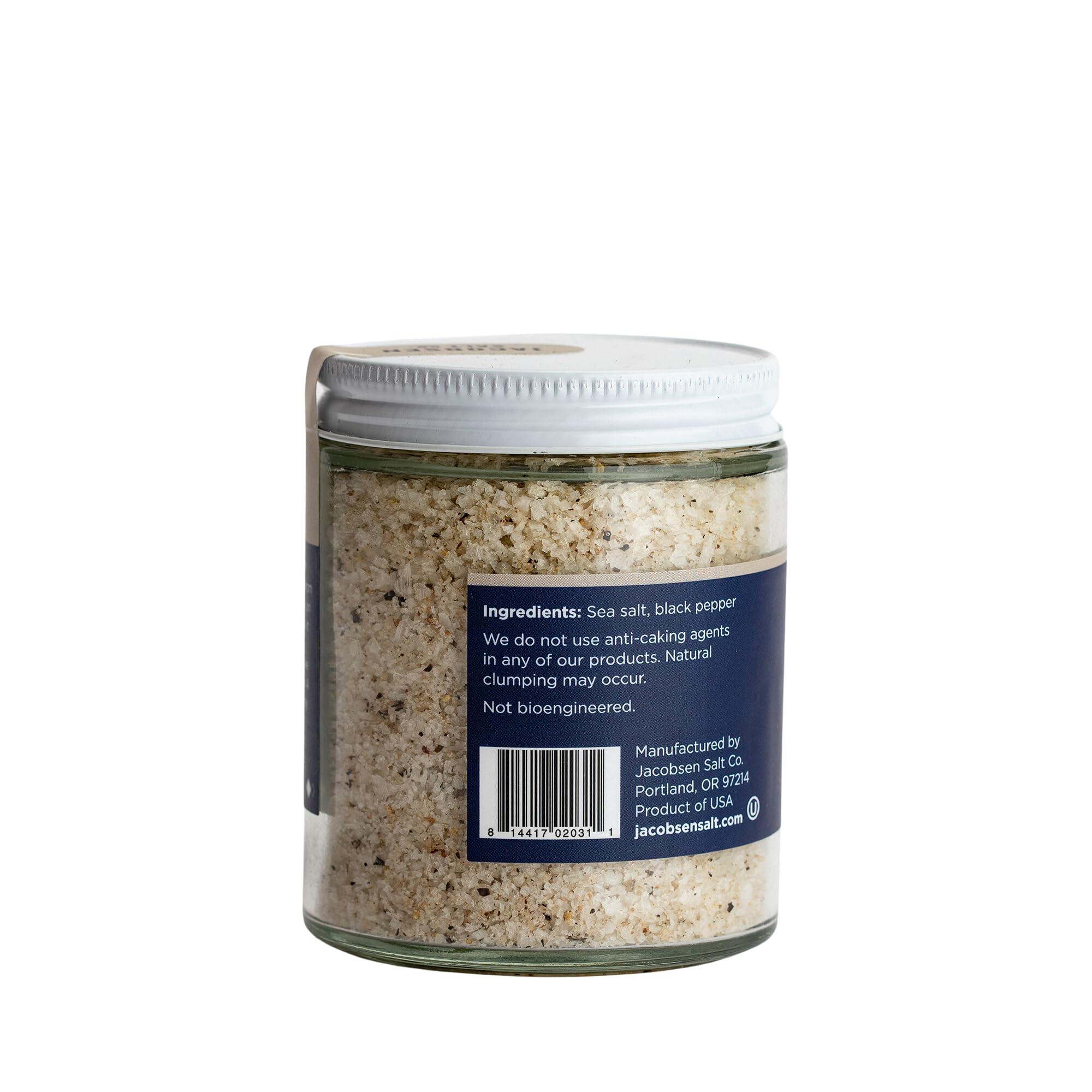 Jacobsen Salt Co. Jacobsen Salt Co. Black Pepper Kosher Sea Salt, Non-Iodized, 4.23 oz