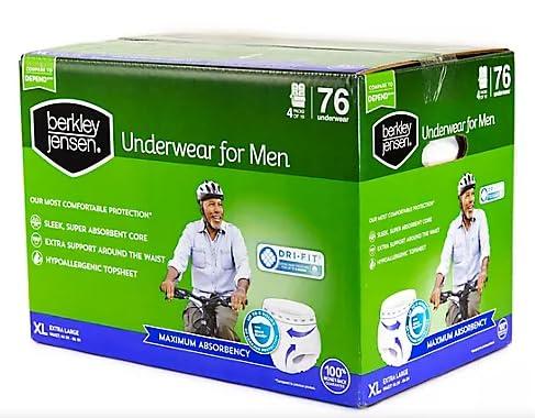 Berkley Jensen Berkley Jensen Incontinence Underwear for Men - XL, 76 ct.