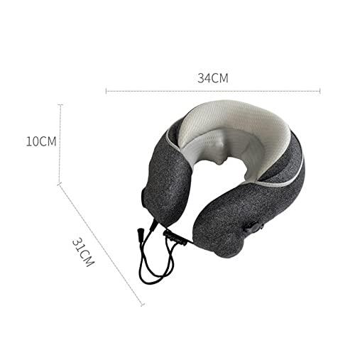 KDFJ KDFJ U-shaped Inflatable Massage Pillow, Multifunctional Neck Protector, Cervical Massager, Head Health Massage Pillow-Yellow