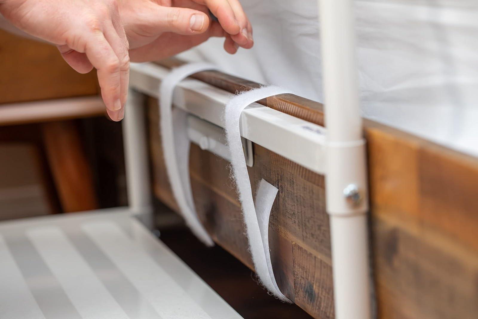 step2bed Step2Bed Bed Rails For Elderly with Adjustable Height Bed Step Stool & LED Light for Fall Prevention - Portable Medical Step Stool comes with Handicap Grab Bars making it easy to get in and out of bed