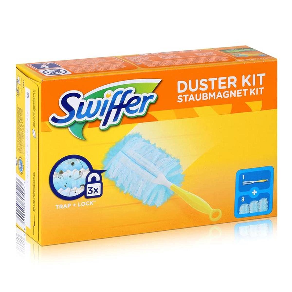 Swiffer Swiffer Microfibre dust Cleaner Set, 1 Handle and 3 Replacement Pads (Pack of 1x1 Piece)