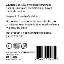 GliadinX GliadinX Digestion of Gluten, Scientifically Proven Support for Strict Gluten-Free Diets for Celiac Disease and Gluten Intolerance, Celiac Safe Supplements 30 Capsules