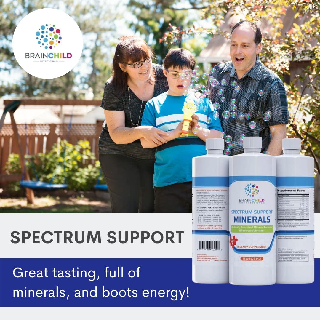 BrainChild Nutritionals BrainChild Nutritionals Spectrum Support Minerals, Liquid Supplement for People On The Spectrum - Gluten Free, Soy Free and Made Without Dairy
