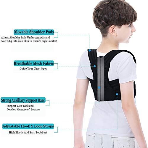Lexniush Lexniush Professional Posture Corrector for Kids and Teens, Effective Upper Back Posture Brace for Teenagers Boys Girls Spinal Support to Improves Slouch, Prevent Humpback, Relieve Back Pain
