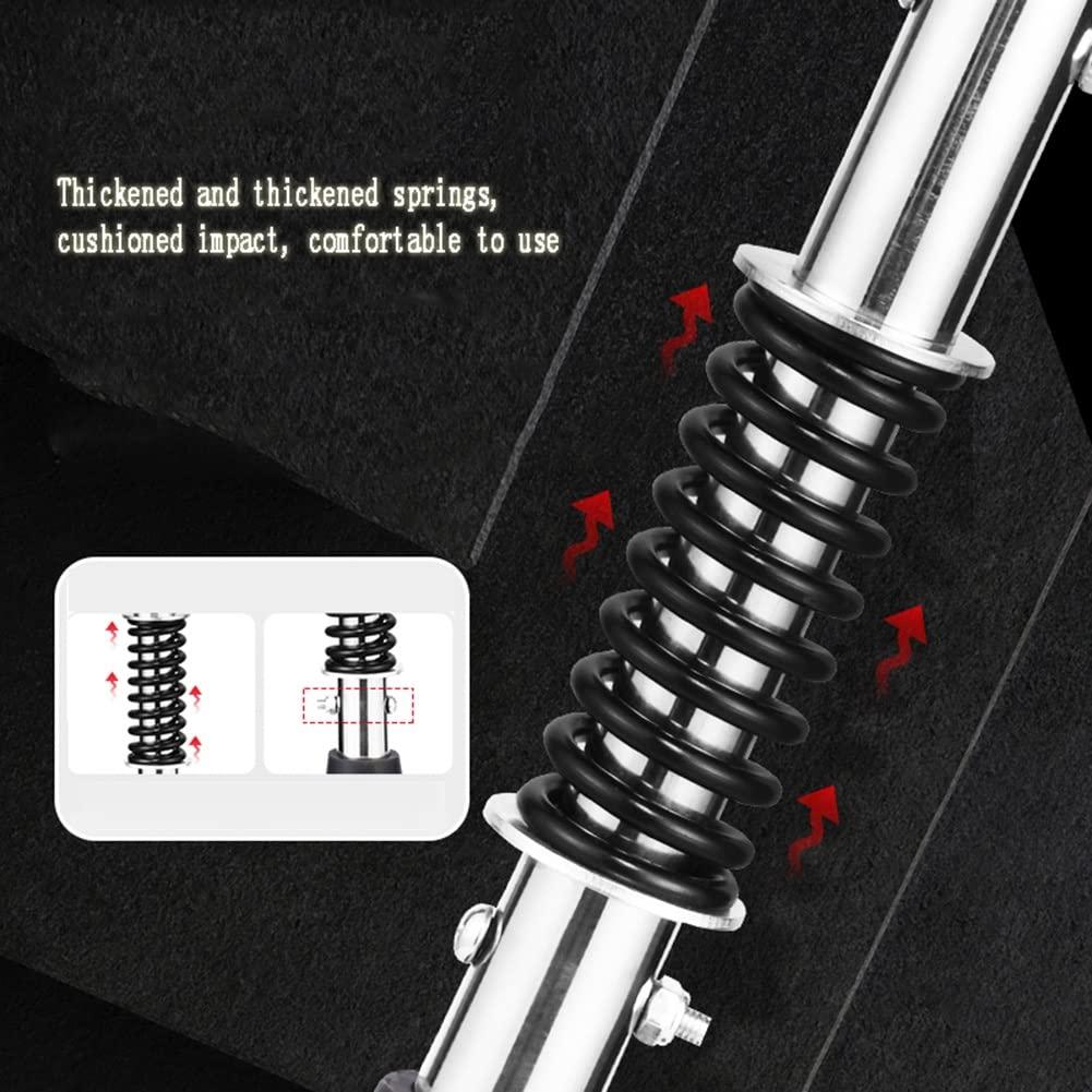 YKNAG Direct Store Underarm Crutches Adult with Pad and Handle, Anti Slip Axillary Crutch for Walking, Adjustable Height with Button, Silver (Color : 1 Count, Size : Large)