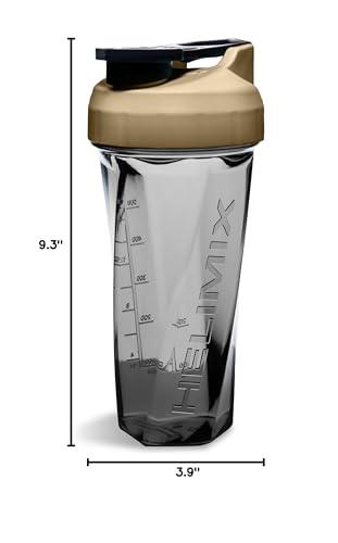 HELIMIX HELIMIX 2.0 Vortex Blender Shaker Bottle Holds upto 28oz | No Blending Ball or Whisk | USA Made | Portable Pre Workout Whey Protein Drink Shaker Cup | Mixes Cocktails Smoothies Shakes | Top Rack Safe