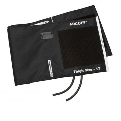 ADC ADC 845-13TBK-2 Blood Pressure Cuff with 2 Tubes, Black BK, Thigh, with 2 Tube