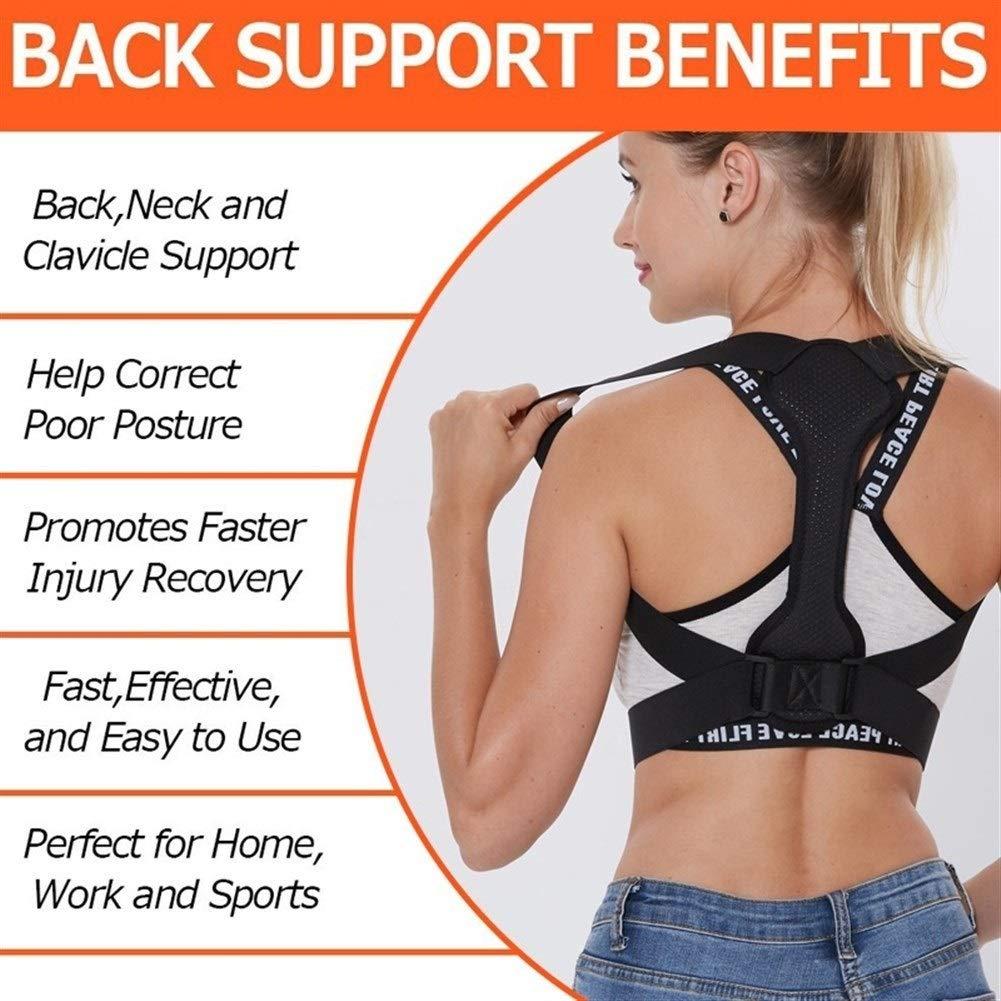 SADDPA DSMYYXGS Back Posture Corrector Women Men Prevent Slouching Relieve Pain Posture Straps, Clavicle Support Brace Back Pain (Color : C, Size : XXX-Large)