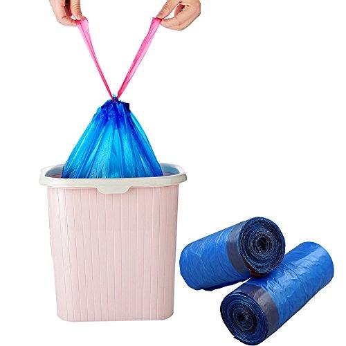 Yarebest Yarebest 8 Gallon Garbage Bags Trash Bags with Drawstring, Blue