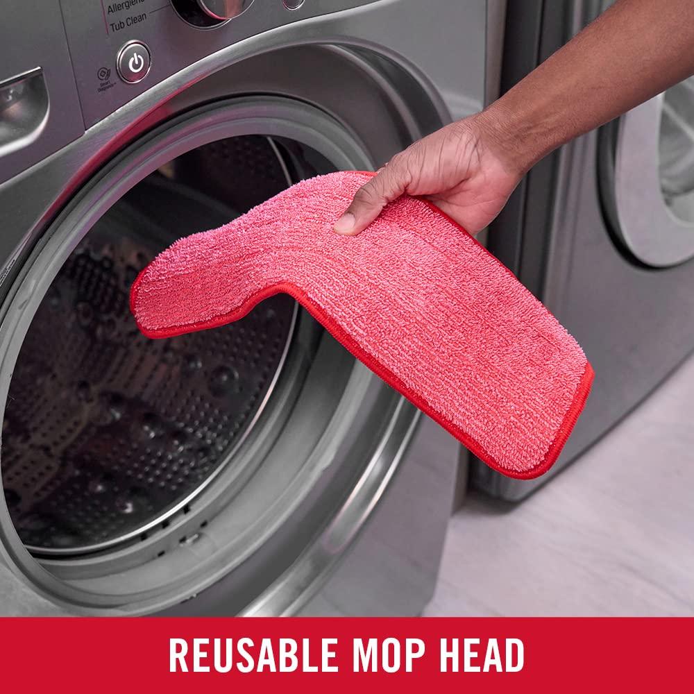Rubbermaid Rubbermaid Reveal Spray Mop Floor Cleaning Kit, 3 Reusable Microfiber Wet Pads, 1 Refillable Bottle, Cordless, Multi-Surface Mopping for All Home/Bathroom/Office Floors