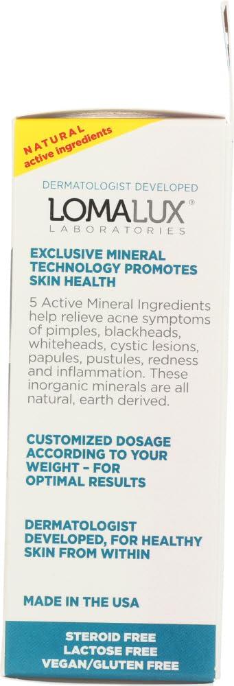 Loma Lux Lomalux Acne Pill, 60 Quick Dissolving Pills Each (Pack of 2)