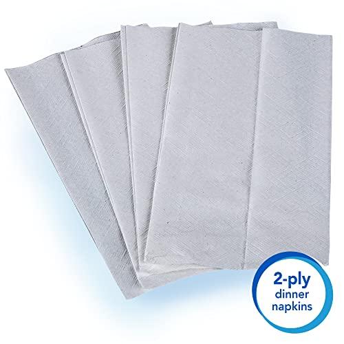 Scott Scott Professional Dinner Paper Napkins (98740), Disposable, White, 1/8 Fold, 1-Ply, 12 x 13 (Unfolded), 24 Packs of 250 Dinner Napkins (6,000 / Case)