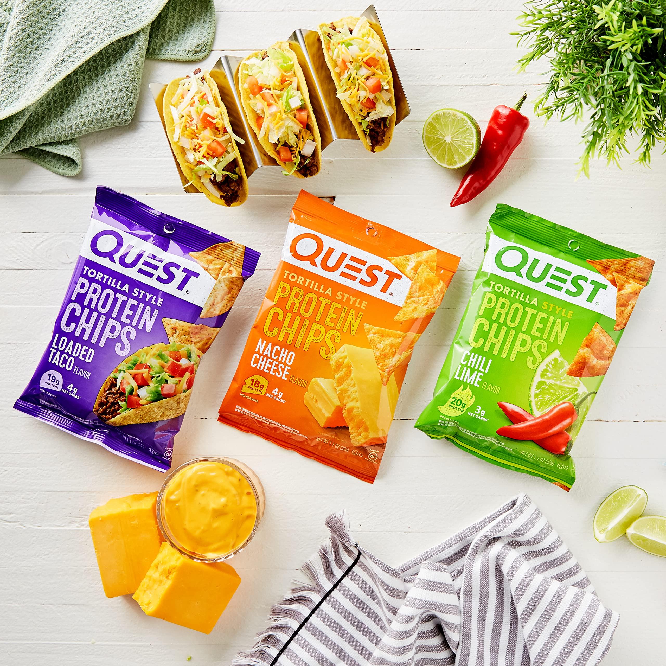 Quest Nutrition Quest Nutrition Protein Chips Variety Pack Bundle, High Protein, Low Carb, 24 Count