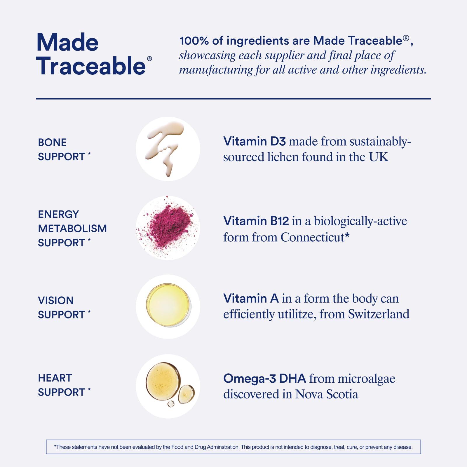 Ritual Ritual Multivitamin for Women & Men 18+ with Vegan Omega 3 DHA