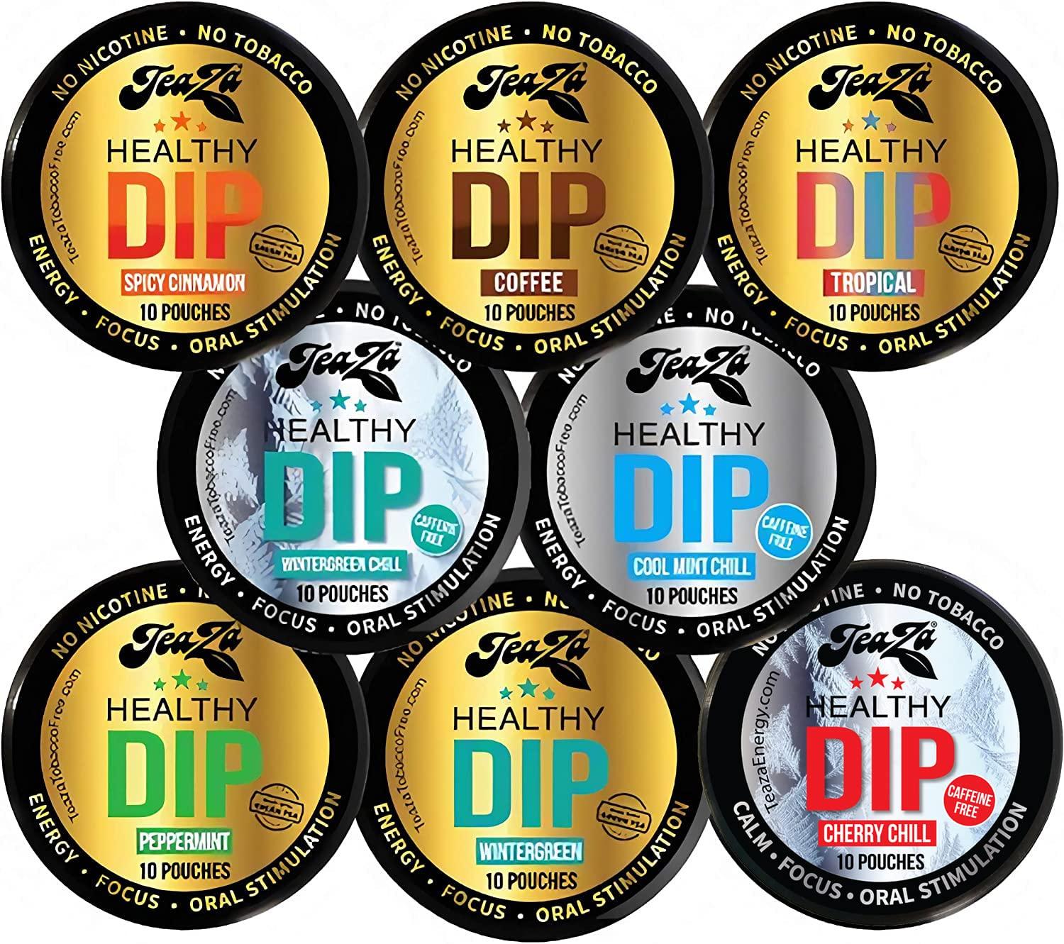 TEAZA HERBAL ENERGY POUCH TeaZA Energy Variety Pack - Flavored Pouches (8 Pack)