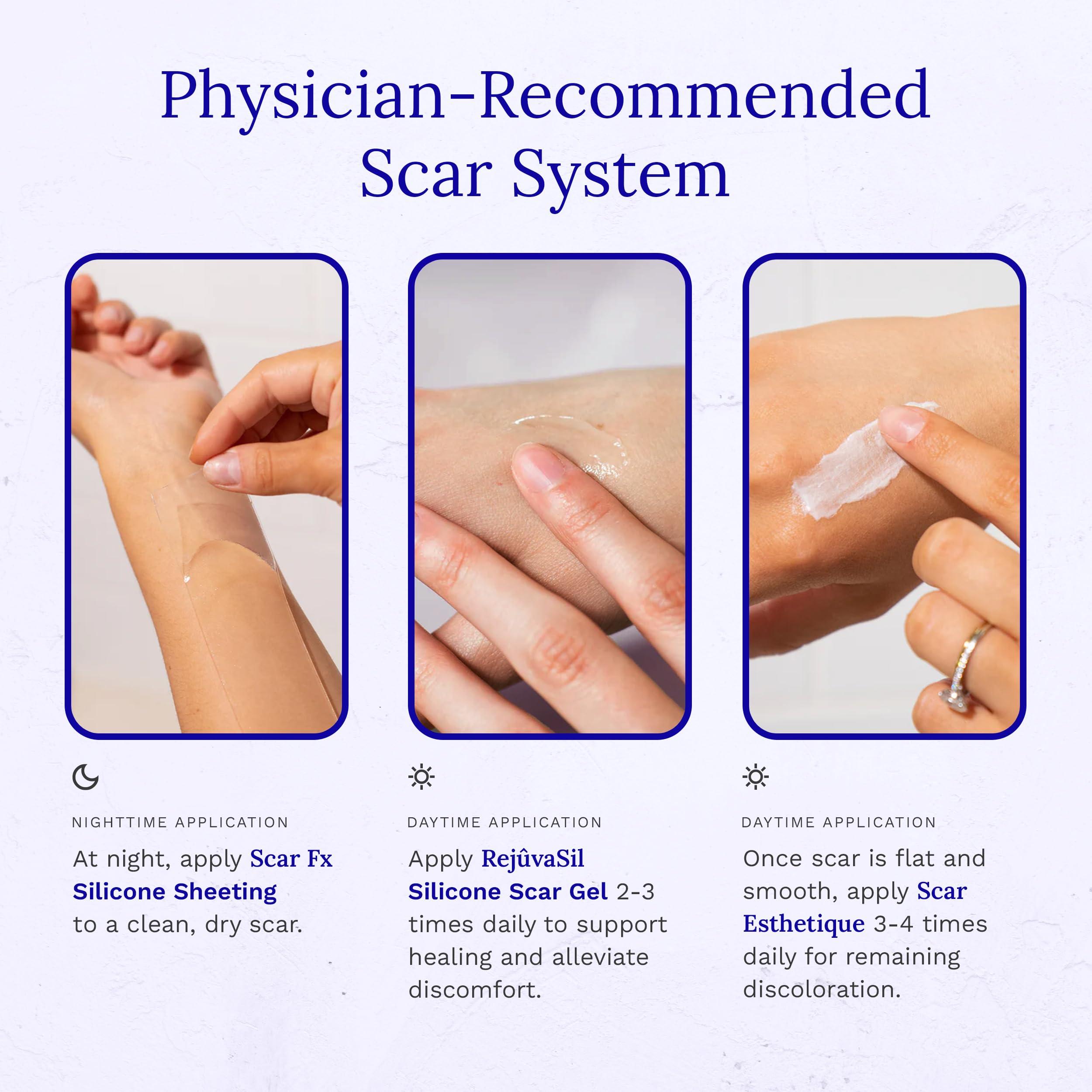 Rejuvaskin Rejuvaskin Scar Fx Silicone Sheeting, Silicone Tape for Breast Scars, 3 Circular Shaped, 1 Sheet, Soften, Flatten & Reduce the Appearance of Scars