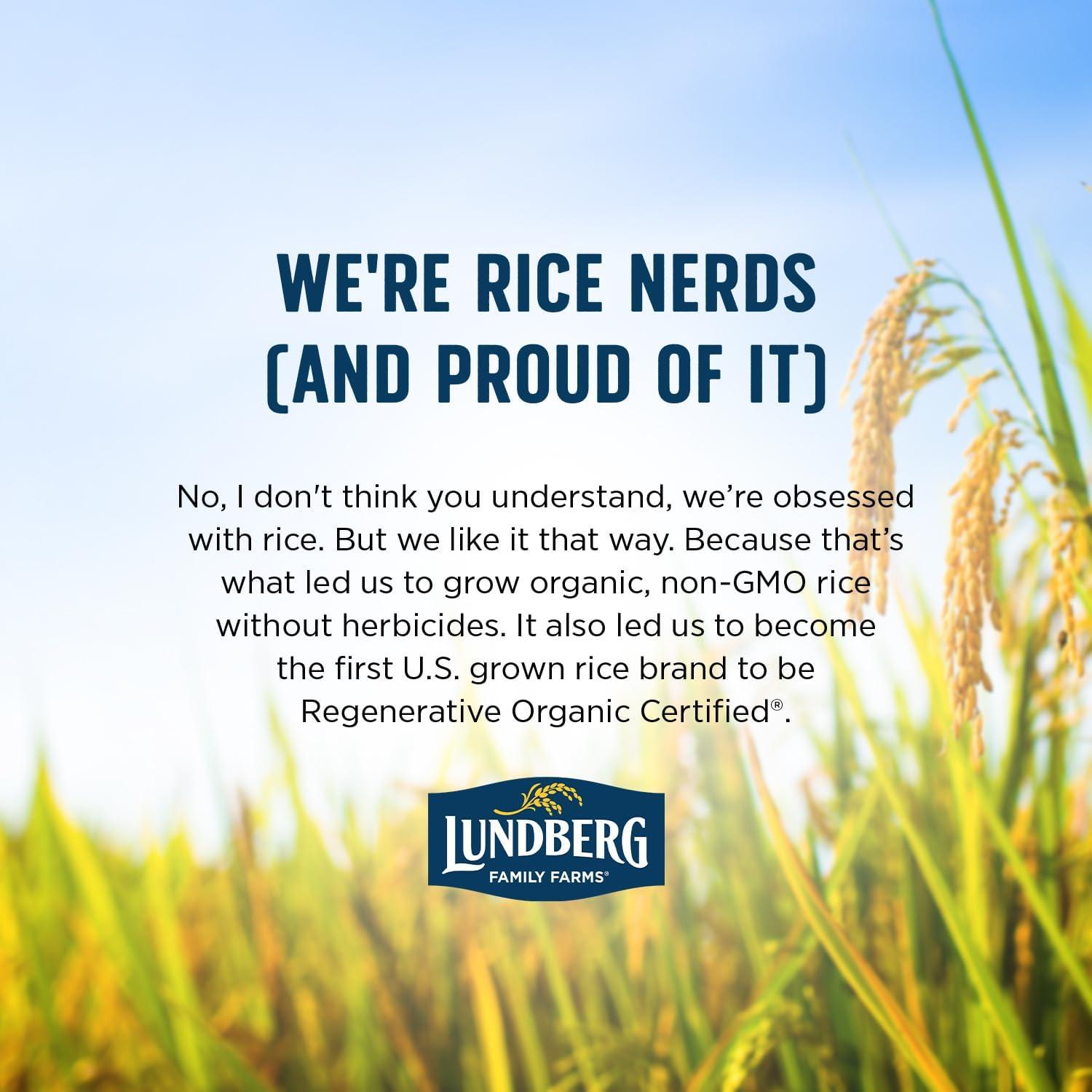 Lundberg Lundberg Basmati Rice, Organic Long Grain White Rice - Non-Sticky, Fluffy Aromatic Rice, Vegan Food, Healthy Meals, Gluten-Free Rice Grown in California, 32 Oz