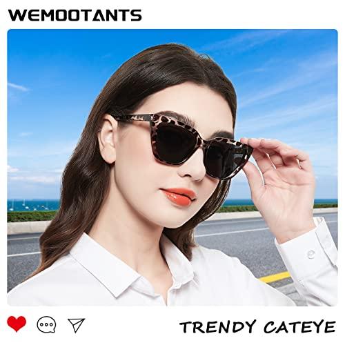 WEMOOTANTS WEMOOTANTS Large Readers Cateyed Sunglasses Womens Sun Glasses for Reading 1.0 1.25 1.5 1.75 2.0 2.25 2.5 2.75 3.0 3.5 4.0 (Leopard, 175) UV Protection
