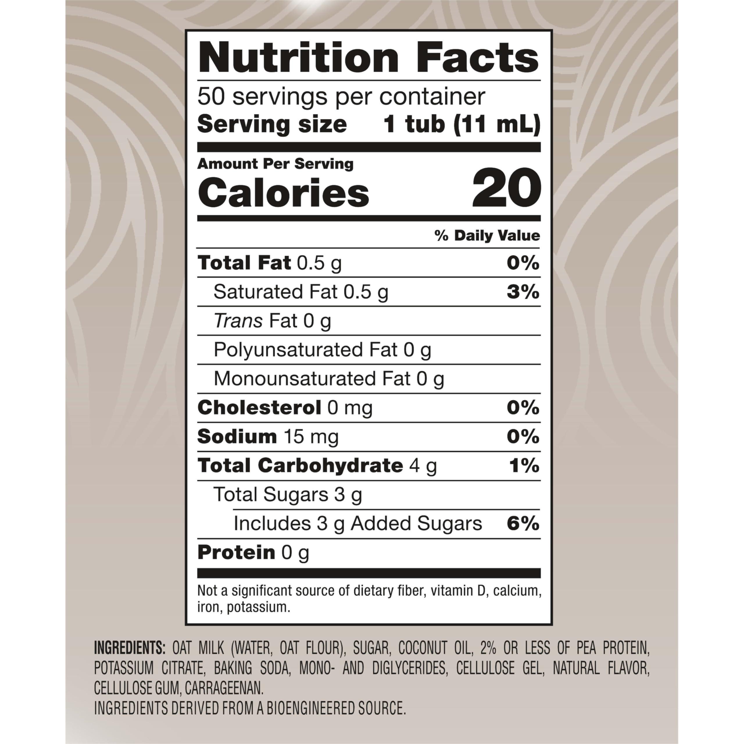 Nestle Coffee mate Nestle Coffee mate Coffee Creamer, Oat Milk, Vanilla Natural Flavor, Liquid Creamer Singles, Plant-Based, Non Dairy, No Refrigeration, 0.375 fl oz Tubs (Pack of 200)