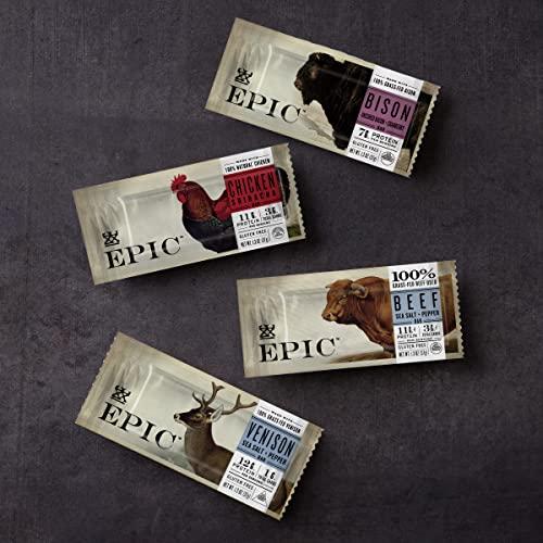 Epic Provisions EPIC Bison Bacon Cranberry Bars, Paleo Friendly, Gluten Free, 4 ct, 1.3 oz Bars