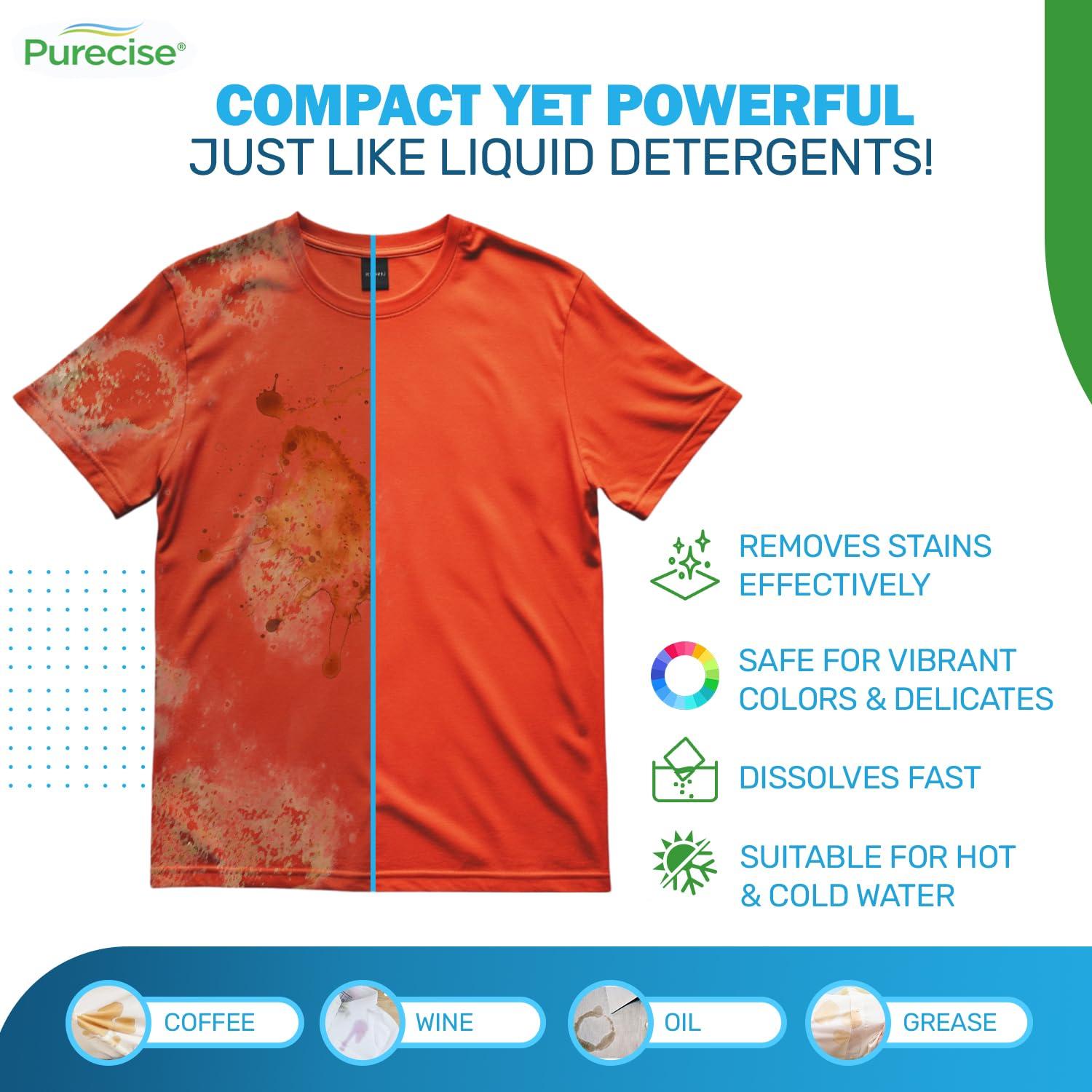 Purecise Purecise Travel Laundry Detergent Sheets, Lightweight & No Mess, Fresh Meadow Scent, 30 Loads Total (10 Loads Per Pack, Pack of 3), Travel Size Toiletries for Cruise & Airplane Travel Essentials