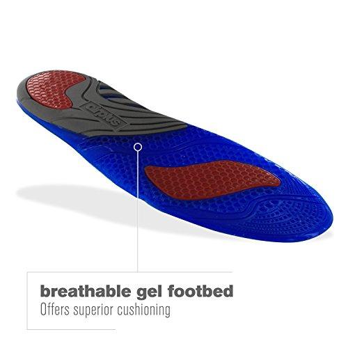 Airplus Airplus Extreme Active Gel Lightweight and Breathable Shoe Insoles for Cushion and Support, Men's, Size 7-13