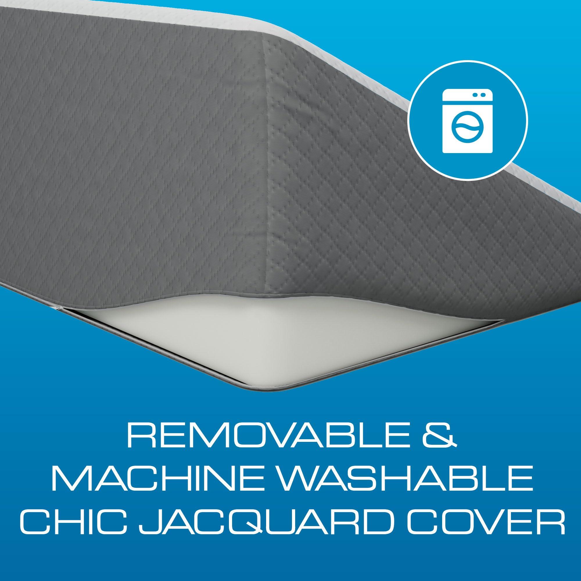 Klbs Kolbs Bed Wedge Pillow for Sleep Apnea, Sleeping Comfort, Relaxing, Acid Reflux, Heartburn and Back Pain Relief. Cushion for Sitting Up in Bed. Memory Foam Top, Chic Jacquard Washable Cover.