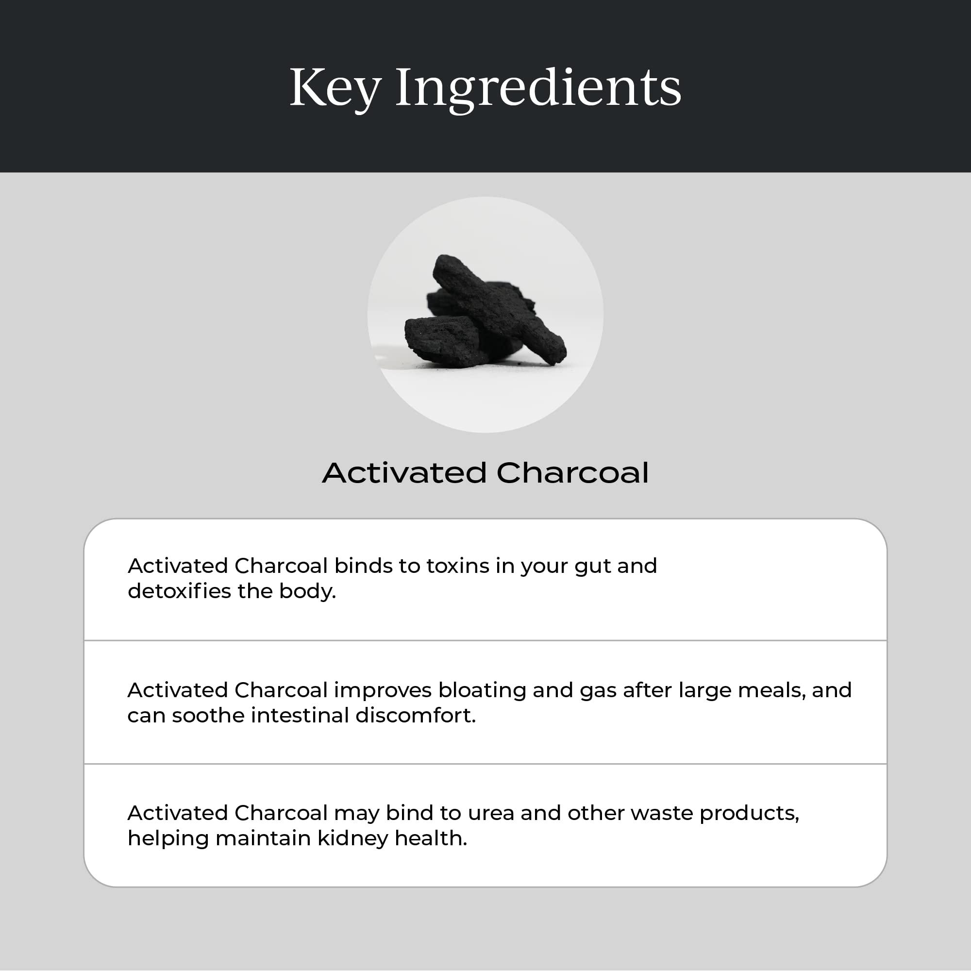 CYMBIOTIKA CYMBIOTIKA Probiotic 50 Billion CFU & Activated Charcoal Liquid Supplement, Supports Healthy Digestion for Men & Women, Stomach Detox & Digestive Relief, Helps Alleviate Gas & Bloating, Easy to Use