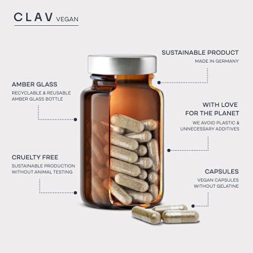 CLAV CLAV N9 - Cinnamon Extract + Bitter Melon Capsules with Syzygium cumini, Beta Glucan & Chromium - Vegan - 60 Count