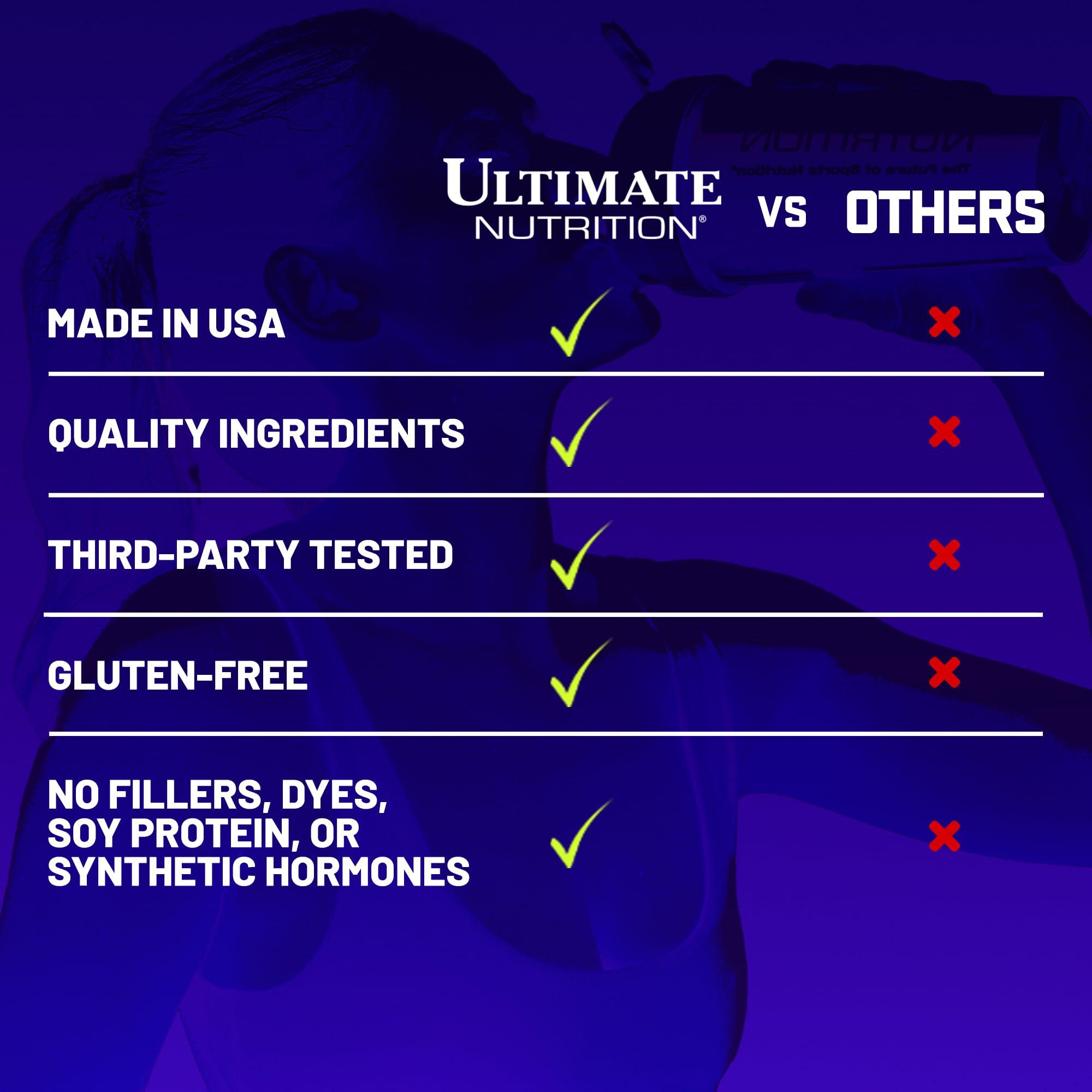 Ultimate Nutrition Ultimate Nutrition Prostar Whey Protein Powder Isolate, Vanilla - Low Carb, High Protein Powder Shake for Muscle Gain & Recovery - Low Sodium, Low-Fat & Keto Friendly - 10 lbs Bucket