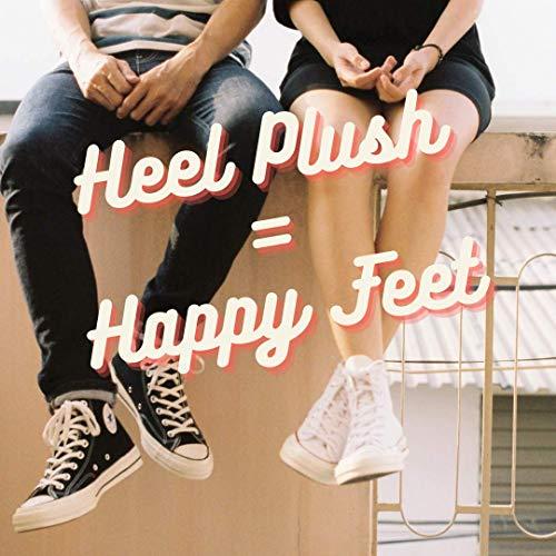 uoopiux (3 Pairs) Silicone Heel Grips for Mens/Womens | Anti-Slip for Inside of Loose Heels, Shoes Too Big | Non-Slippage Gel Heel Grip Liners | Multi-Size No-Slip Inserts | Improve Fit Adhesive (Black)