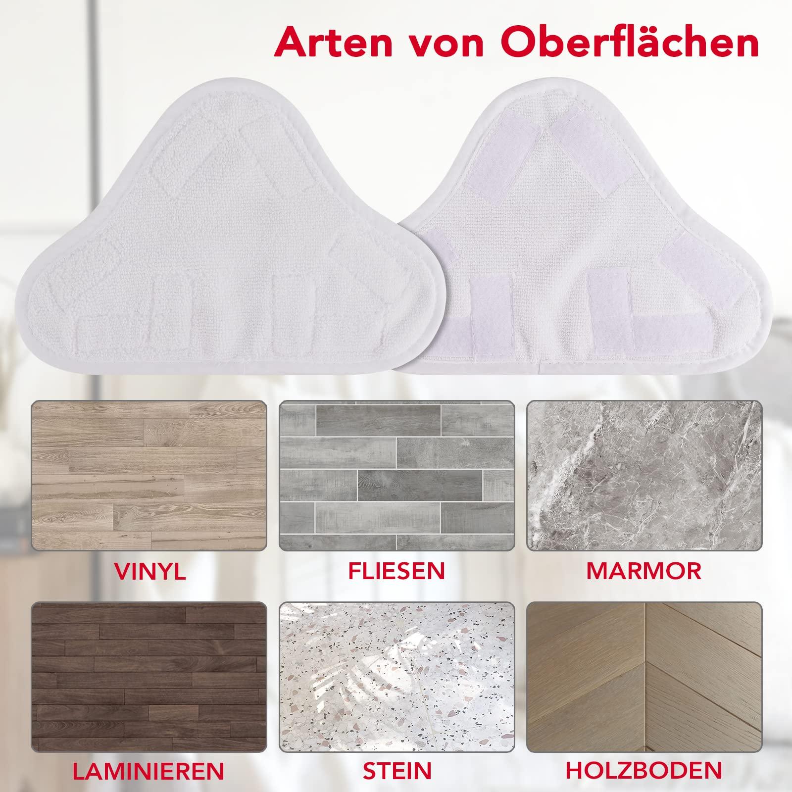 Sgizoku Microfiber Steam Mop Pad Replacement Compatible with H2O H20 Mop X5 Steam Steam Cleaners Washable & Reusable - 8 Pack