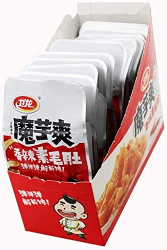 ZAYEMAIBUHAO WeiLong Latiao, Damianjin Spicy Gluten, Wei Long Konjac 20 Sachets / 360g Chinese Snack,Chanmoyu,Moyushuang, Independent small package. (Spicy)