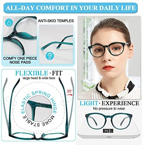 MARE AZZURO MARE AZZURO Reading Glasses Women Readers +3.5 Stylish Round Reader 3.50 with Spring Hinge