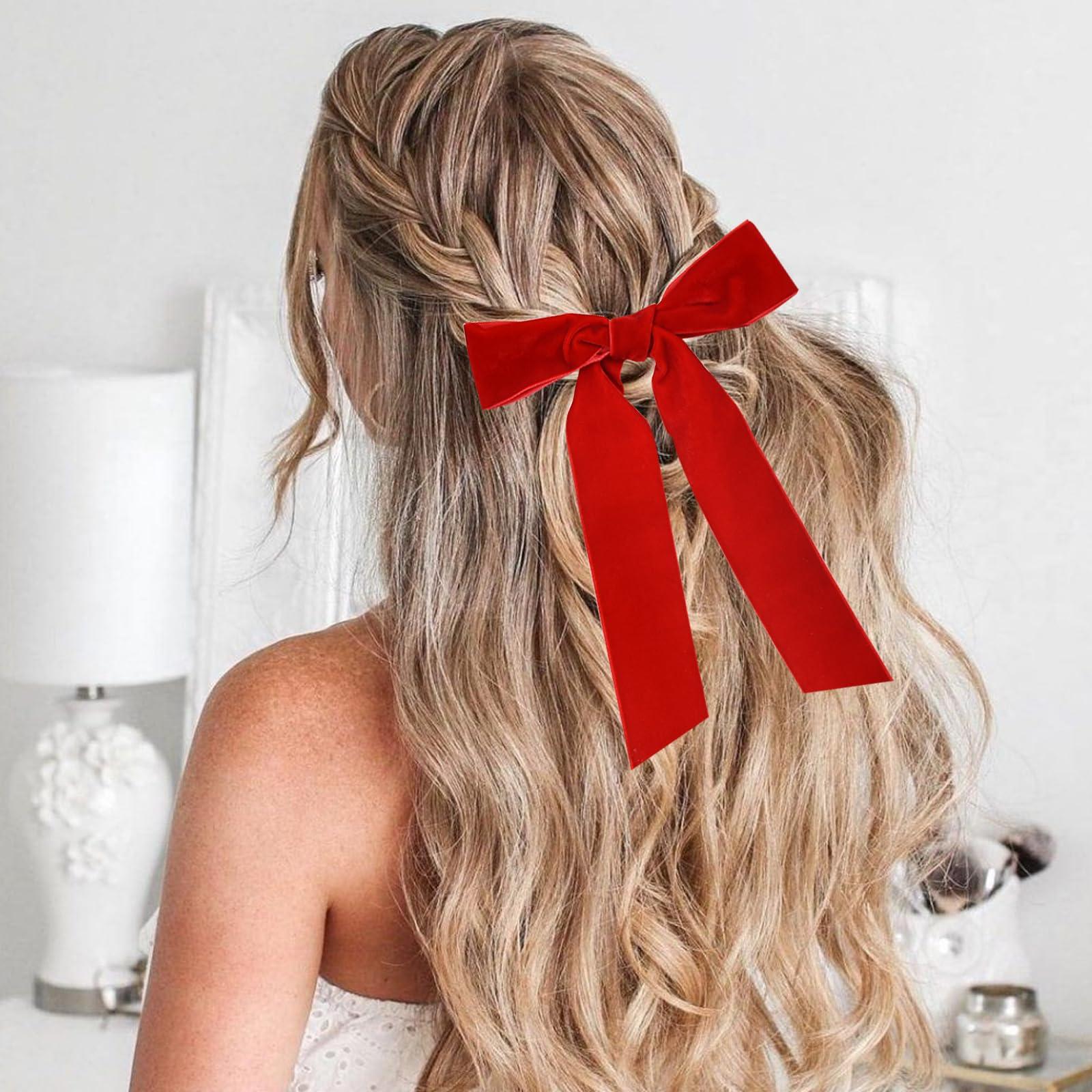 TONIFUL TONIFUL Red Velvet Ribbon 1-1/2 Inch x 10yds, Vintage Velvet Ribbons, for Christmas Wreath Decoration Handmade Craft Ornaments Gift Wrapping & Bow Making, Valentine\'s Day Wedding Bouquet Packaging