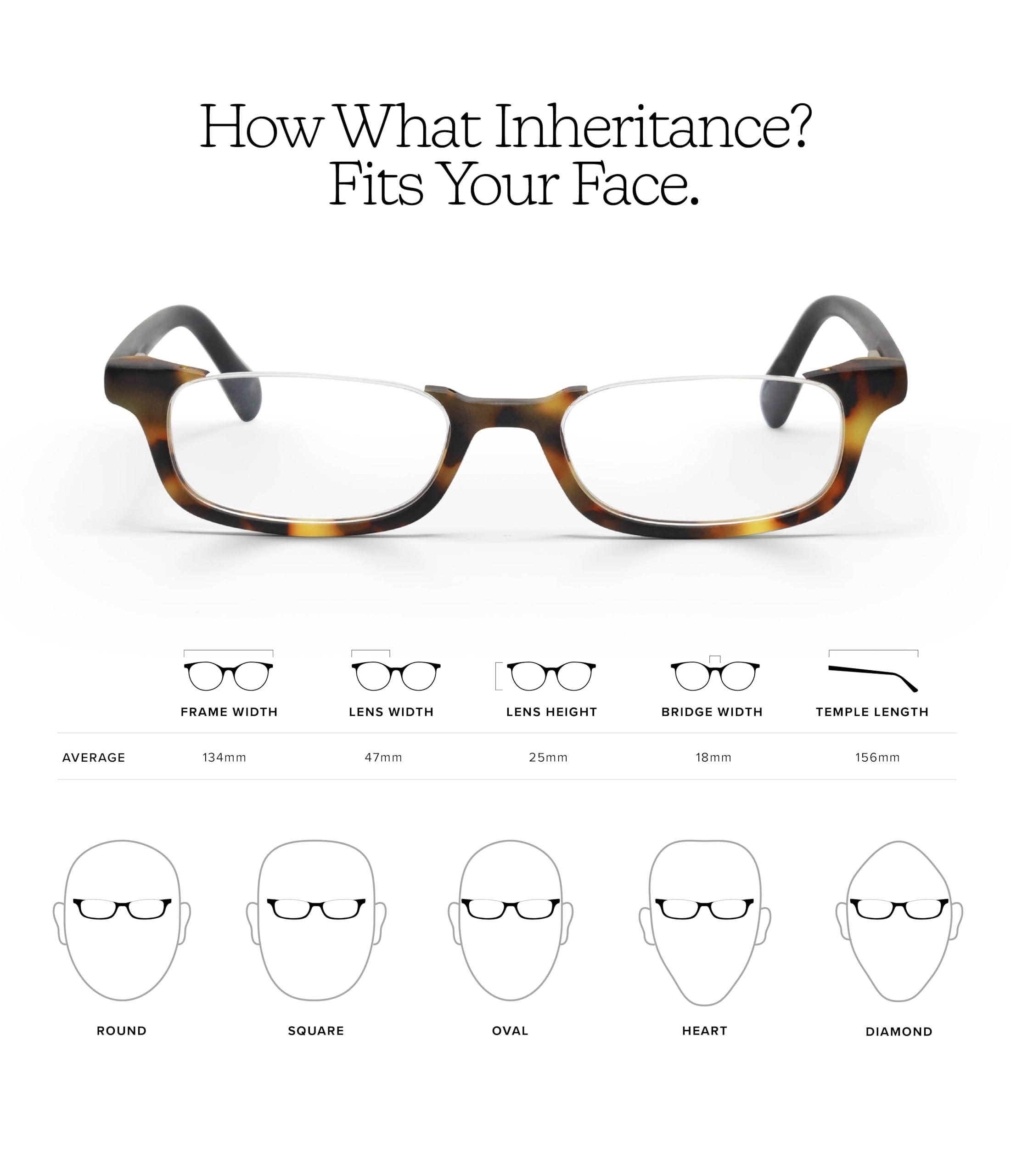 eyebobs eyebobs - What Inheritance? | Premium Reading Glasses for Men and Women | Half-Rim Frames for Average Faces, Green & Blush Layered Crystal with Pink Crystal, 1.25